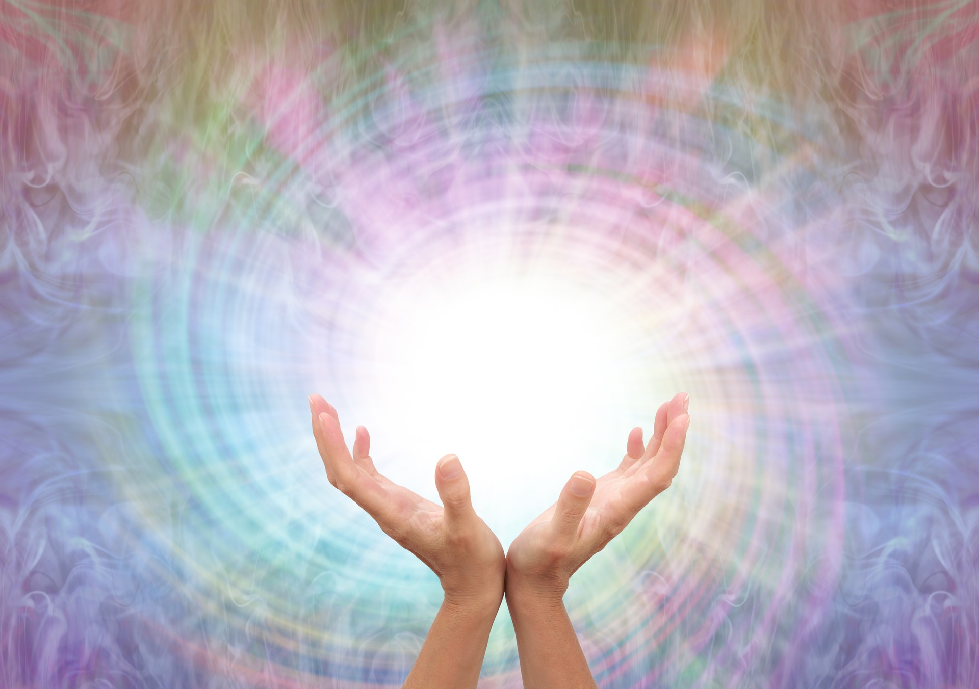 Channelling healing energy vortex spiral